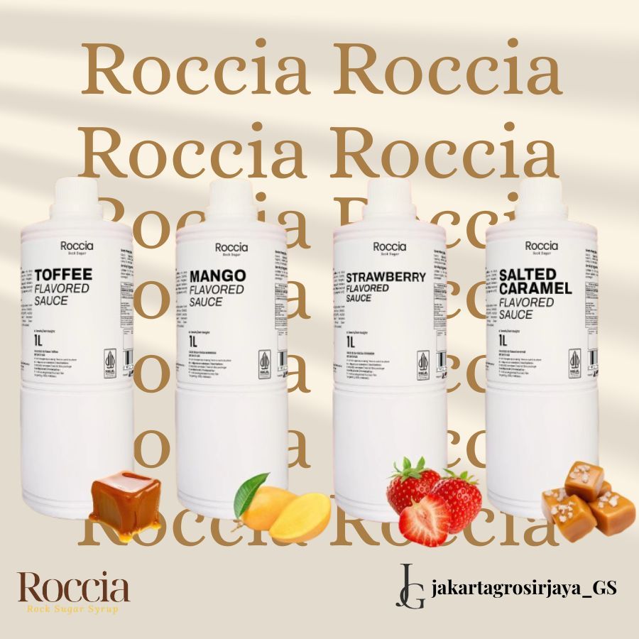 

Roccia Flavored Sauce 1L / Sauce Toffee / Sauce Salted Caramel / Sauce Mango | Roccia Sauce 1L