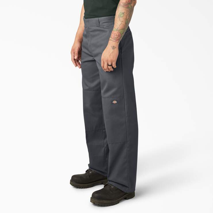 Dickies Men's Loose Fit Double Knee Work Pants / Charcoal Grey