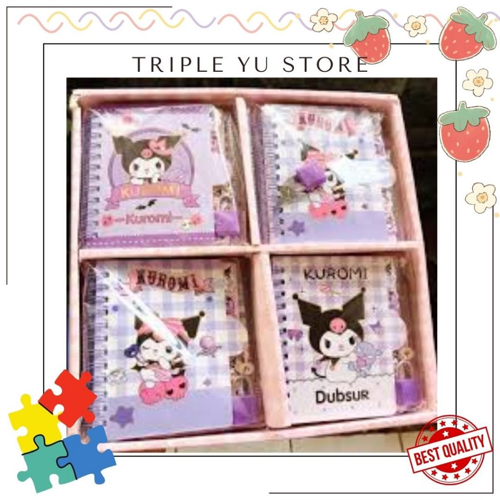 

NOTEBOOK KUROMI GEMBOK/DIARY SANSAN