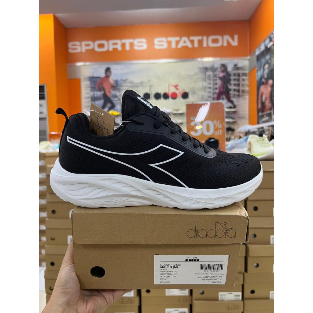 Diadora Maleo Black Men Shoes Original