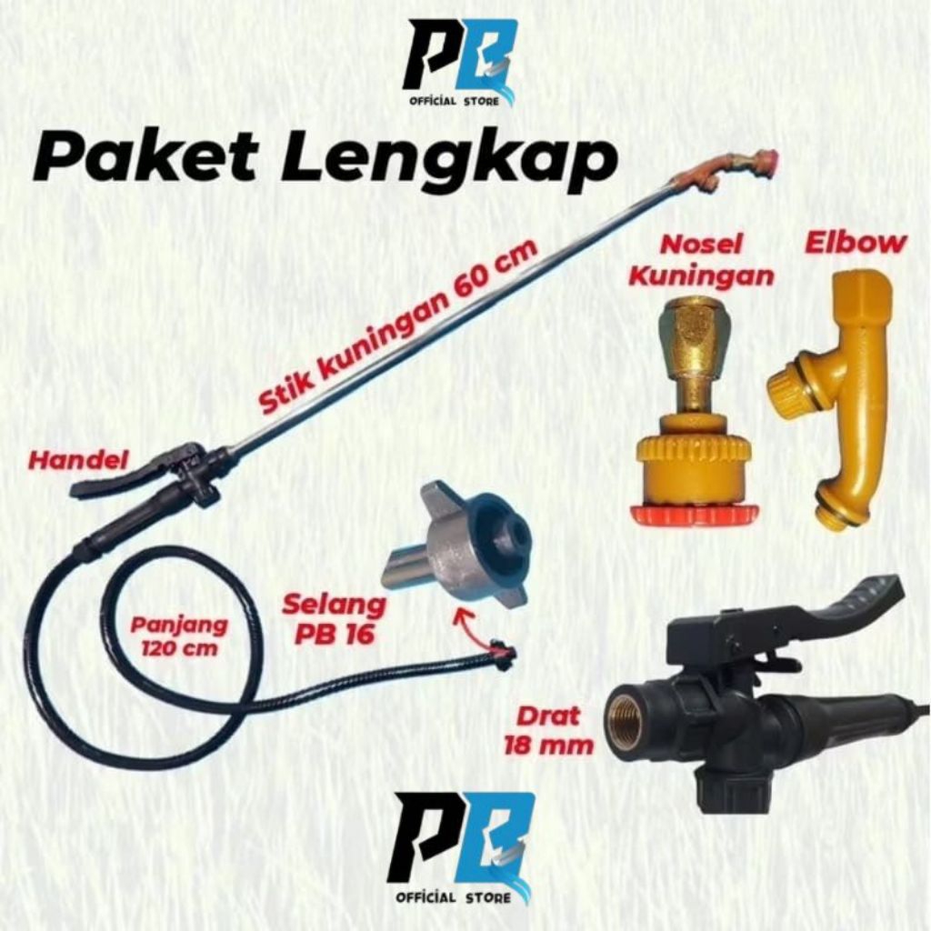 SET KOMPLIT TANGKI SPRAYER MALAYSIA PLUS NOZEL ELBOW