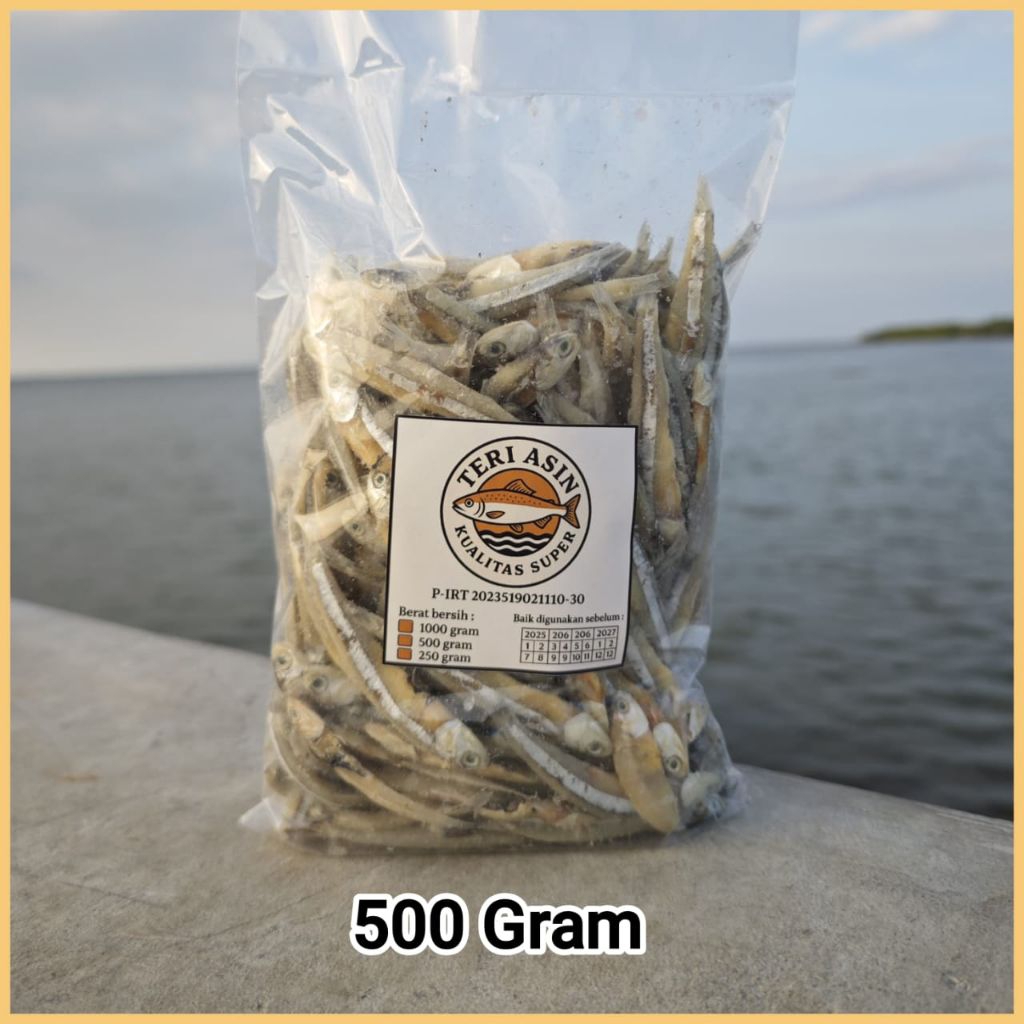 

IKAN TERI ASIN SUPER 500GRAM / TERI ASIN 500 GRAM
