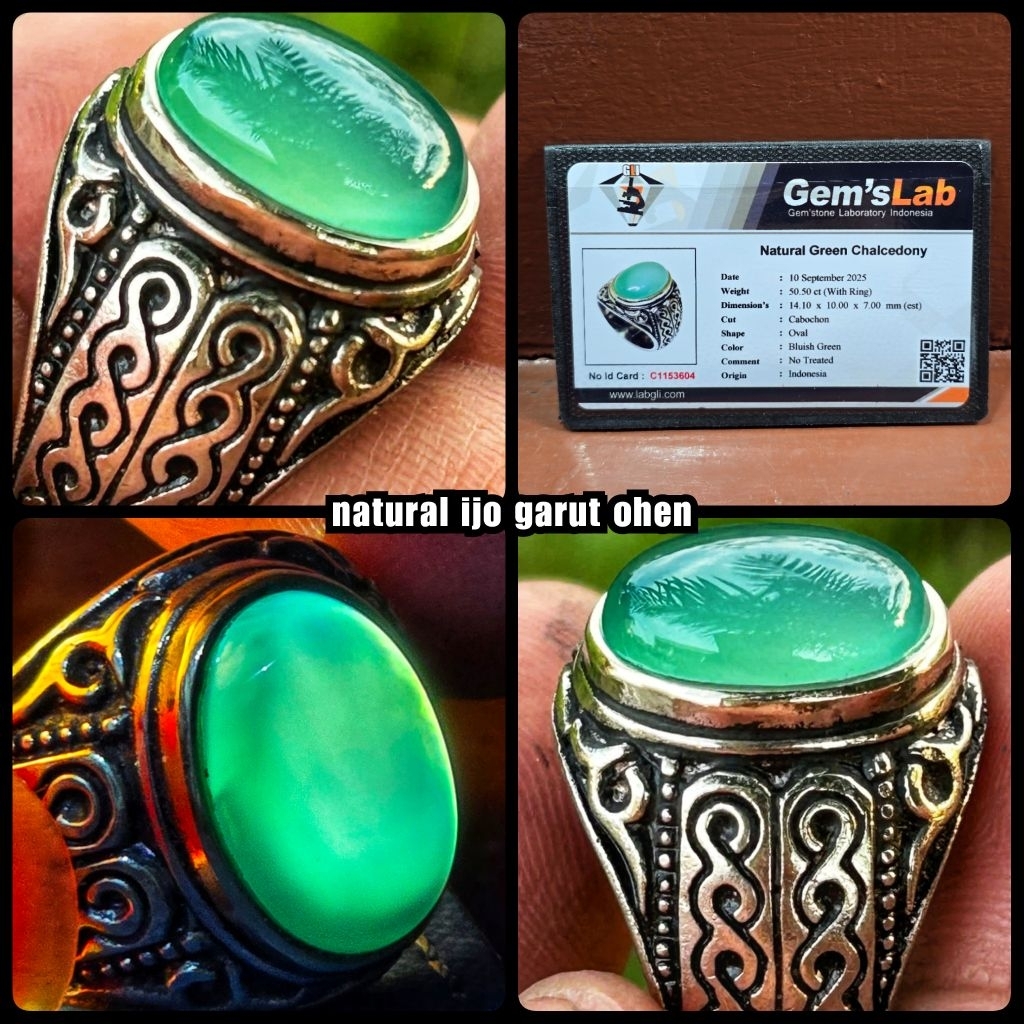 natural batu kristal ijo garut ohen NTE ASLI INDONESIA