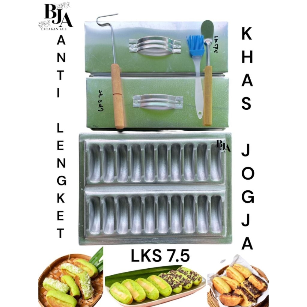 cetakan pukis LKS 7,5 (2 tutup) cetakan pukis LKS. 7.5 khas jogja/yogyakarta bahan berkualitas anti 