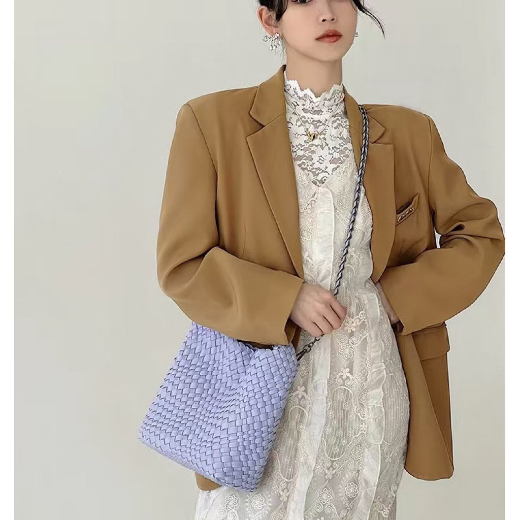 8606 ANYAM tas anyam wanita premium tas anyam model terbaru tas fashion wanita