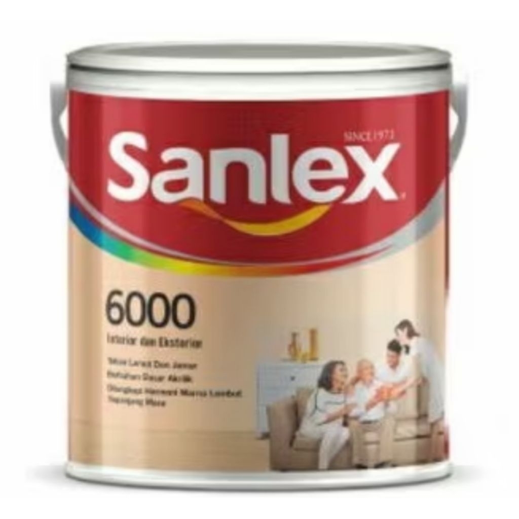 cat tembok acrilic emulsion sanlex 6000