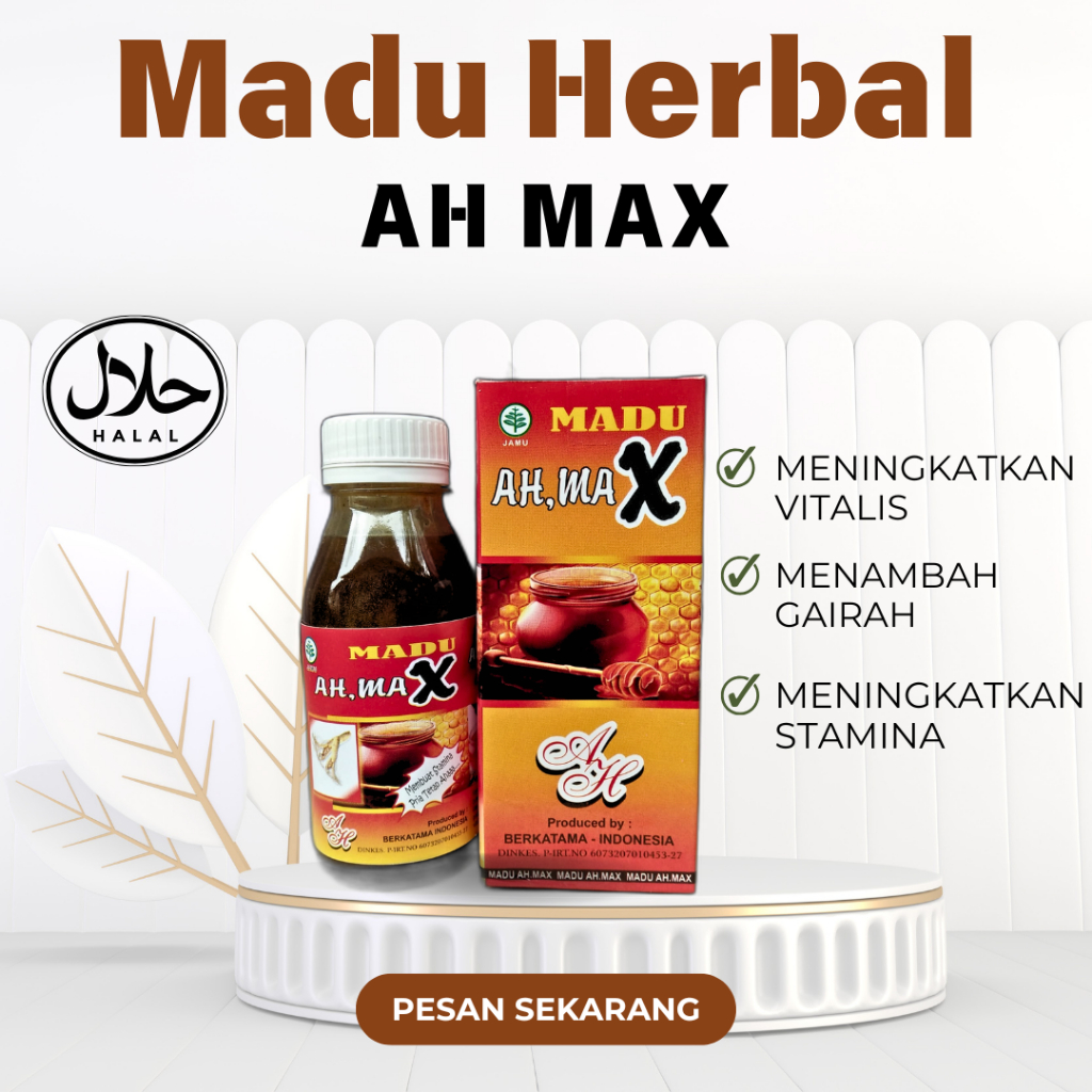 Madu Ahmax Madu Herbal Alami Kuat Stamina Tanpa Campuran Madu Kuat Laki Tahan Lama Murni Premium COD