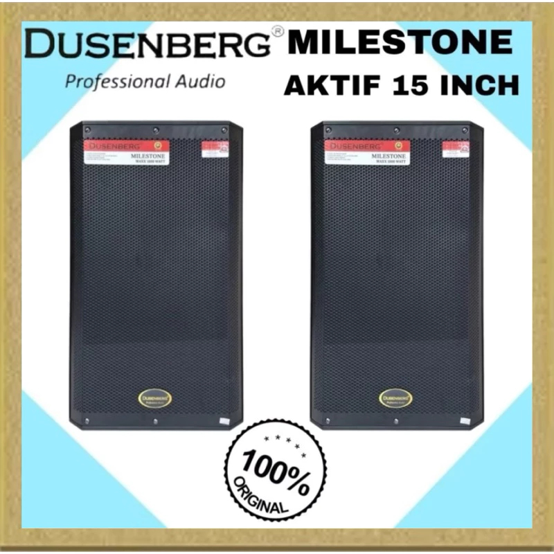 SPEAKER AKTIF BLUETOOTH KARAOKE SMART TV YOUTUBE DUSENBERG 15 INCH MILESTONE 15 SPEAKER KARAOKE INDO
