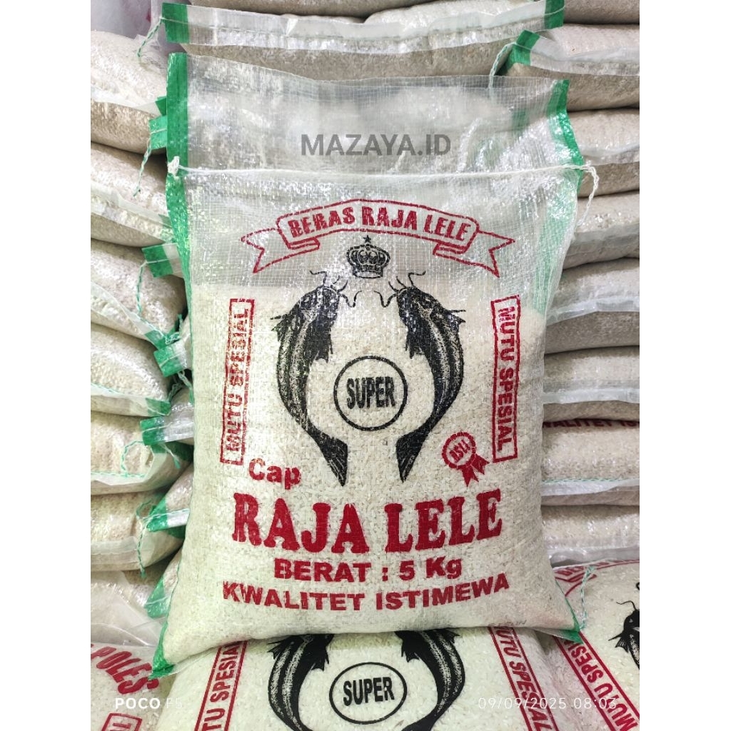 Beras Pulen Cap Raja lele beras 5kg beras 10kg