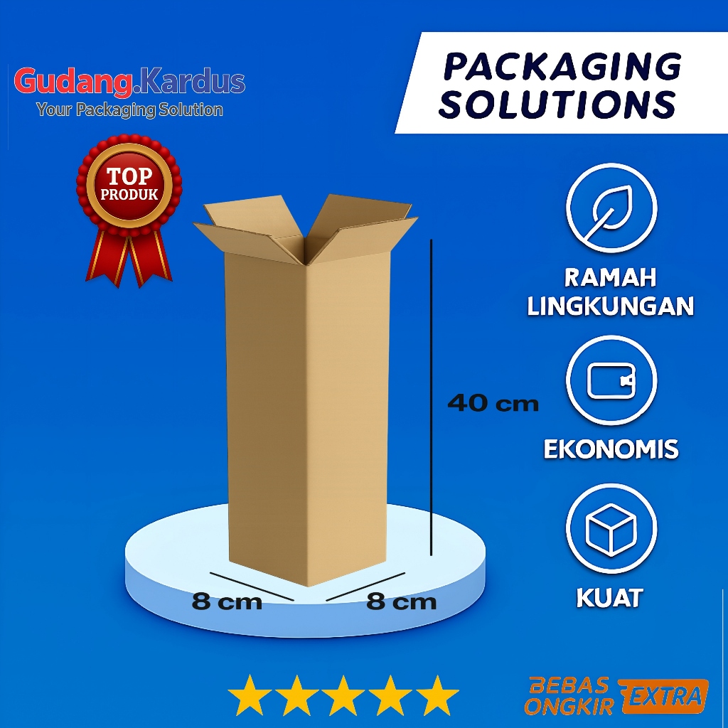 kardus packing UK 8x8x40 kardus besar kardus kecil kardus box