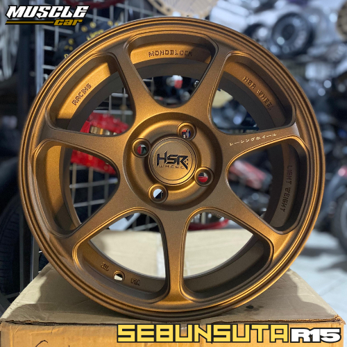 velg mobil avanza ring 15 HSR type sebunsuta baut 4 untuk mobil agya calya sigra karimun sigra