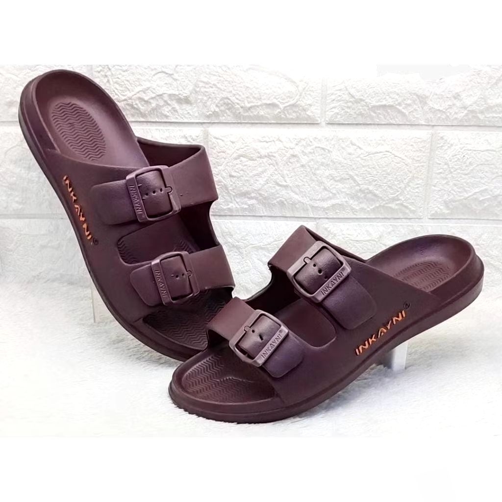 Inkayni 6030 sandal selop pria karet ban2 gesper sendal slide kokop