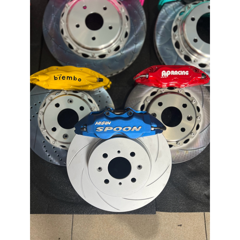BBK Depan Big Brake Kit ApRacing Brembo Nisin Spoon 4 POT Honda Brio City hatch back Jazz ge8 gk5 Co