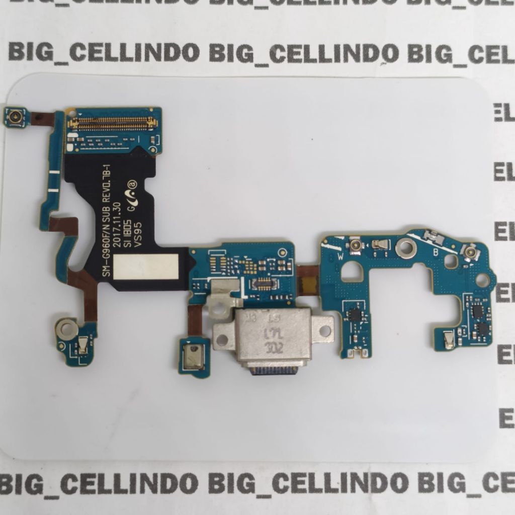 SAMSUNG GALAXY S9 SM-G960F ORIGINAL FLEXIBLE FLEXIBEL FLEKSIBEL PCB KONEKTOR CONEKTOR MIK MIC PORT U