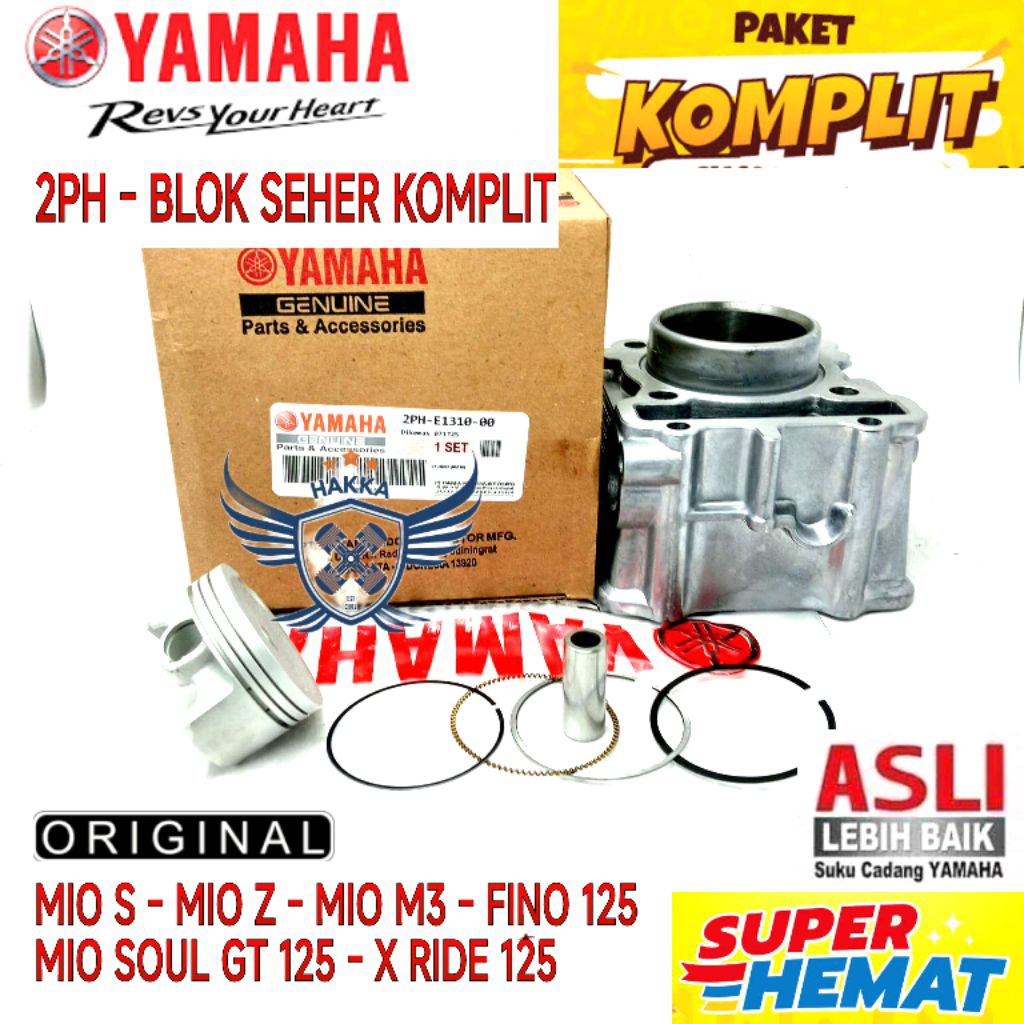 2PH ORIGINAL BLOK SEHER YAMAHA MIO M3, BLOK SEHER YAMAHA MIO Z 125, BLOK SEHER YAMAHA MIO SOUL GT 12