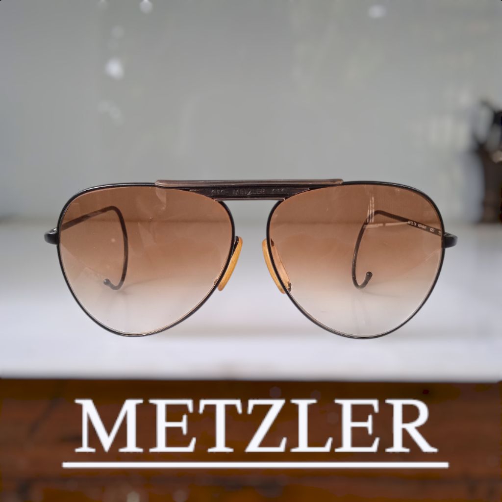 Kacamata vintage retro jadul branded original second aviator Metzler germany