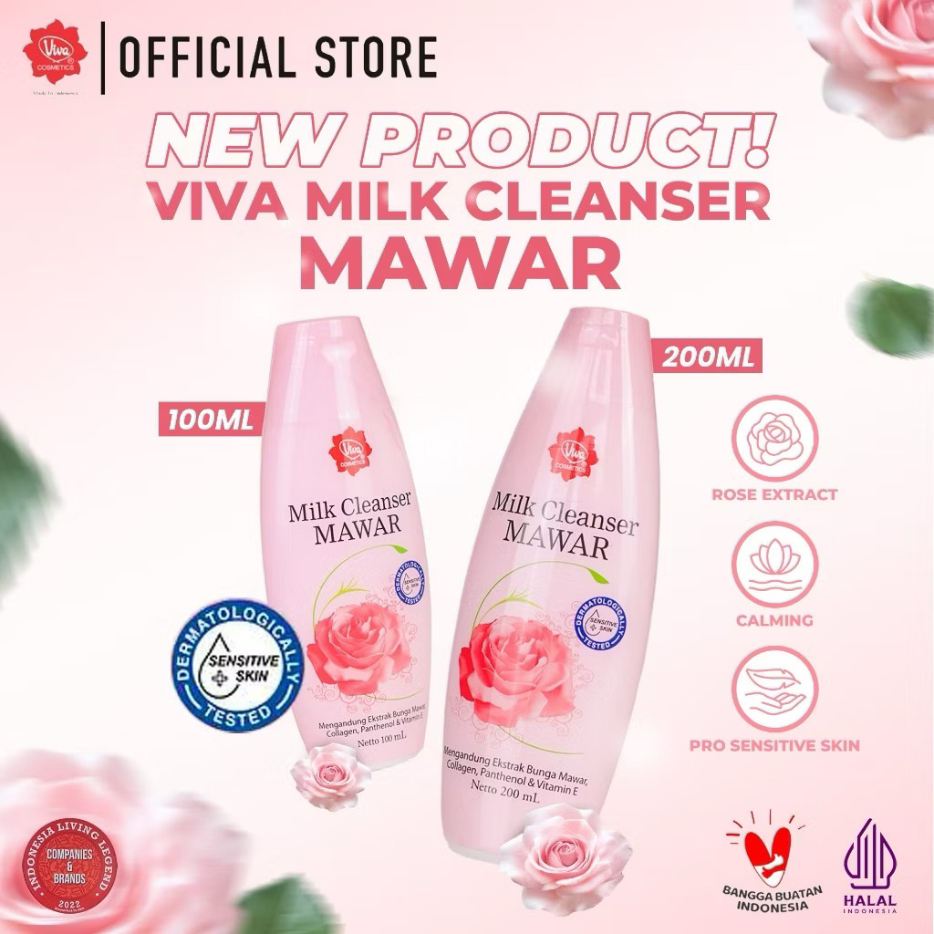 Viva Milk Cleanser Mawar & Viva Air Mawar