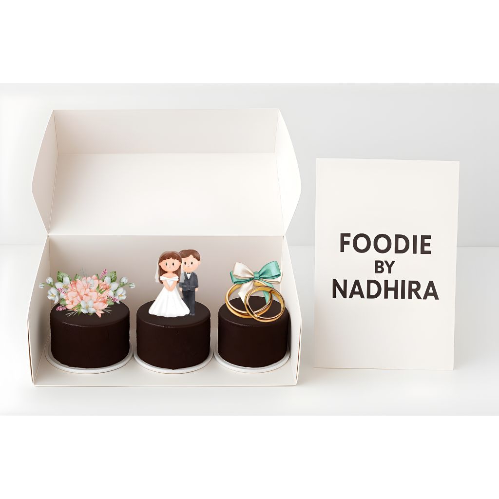 

FOODIE Cake - 3D Edisi Bridal Shower - 1 Box Isi 3 Pcs