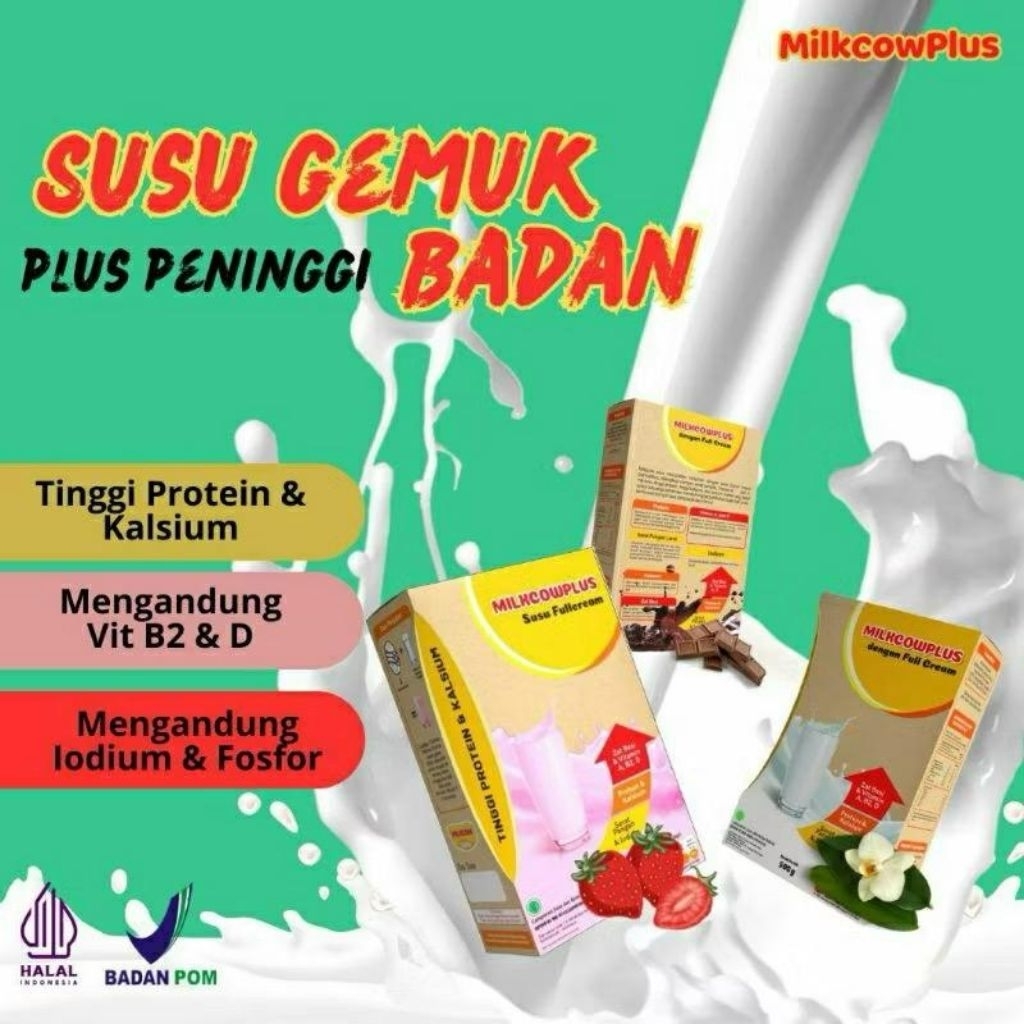 

Milkcow Plus, Susu sapi penambah tinggi dan berat badan