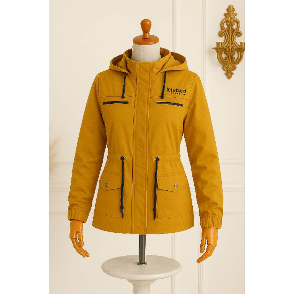 [NEW SALE] X-Urband Absolute Jaket Reversible Parka Hoodie Bolak Balik Mustard