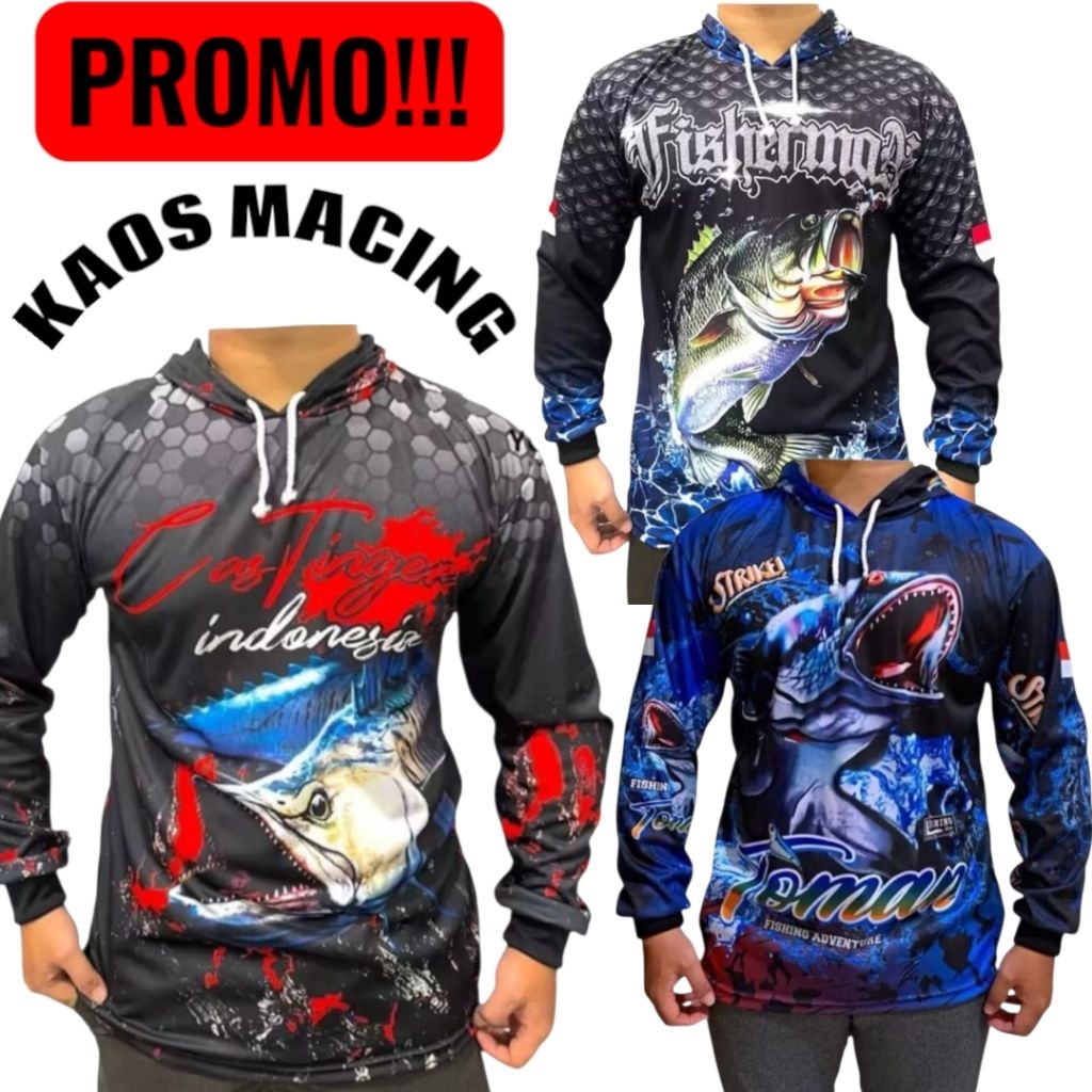 PROMOBaju/Jersey Mancing Full Printing Fishing Outdoor Keren
