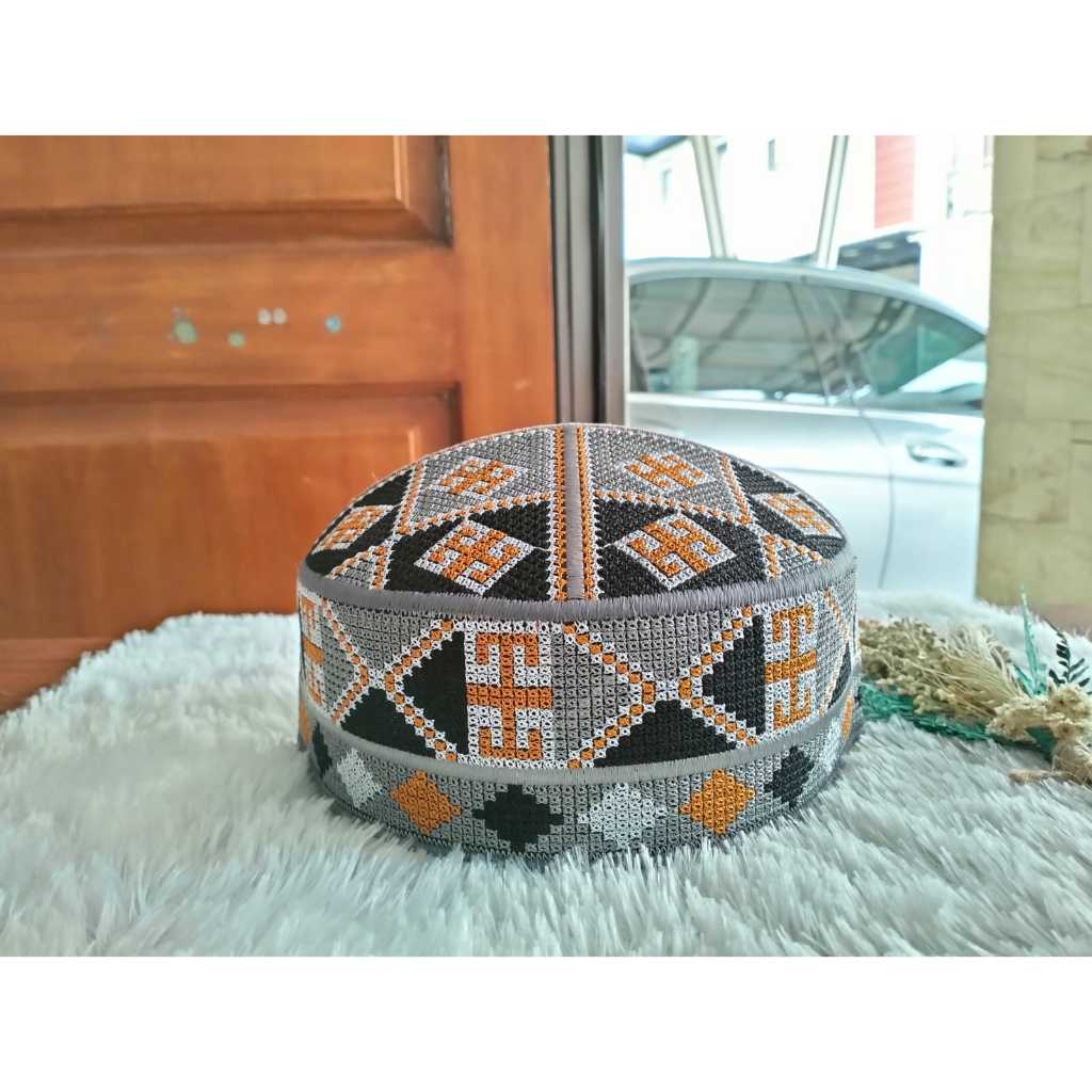 peci songkok pakistan bordir/ peci sholatkopyah pakistan bordir/ songkok peci pakistan