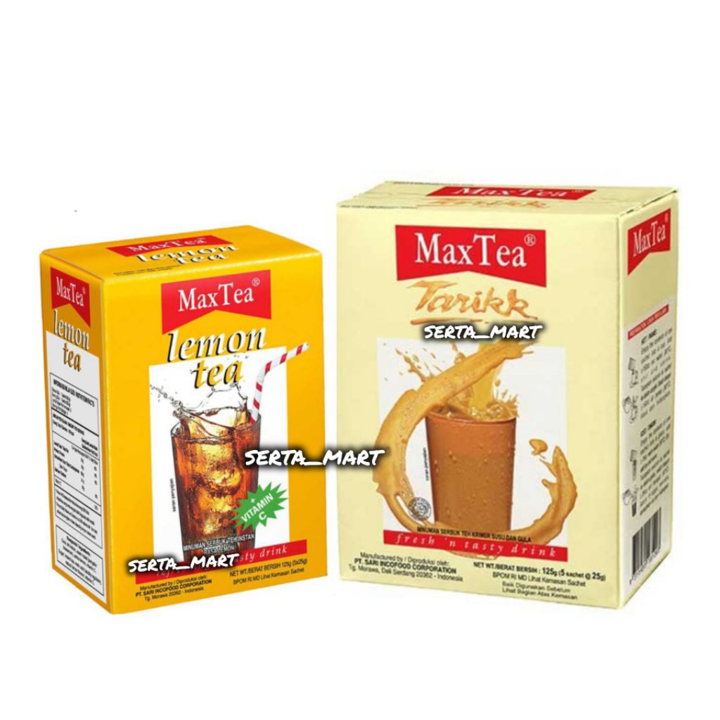 

Max Tea Tarikk Box 5's - Maxtea Teh Tarik Box 5 x 25gr