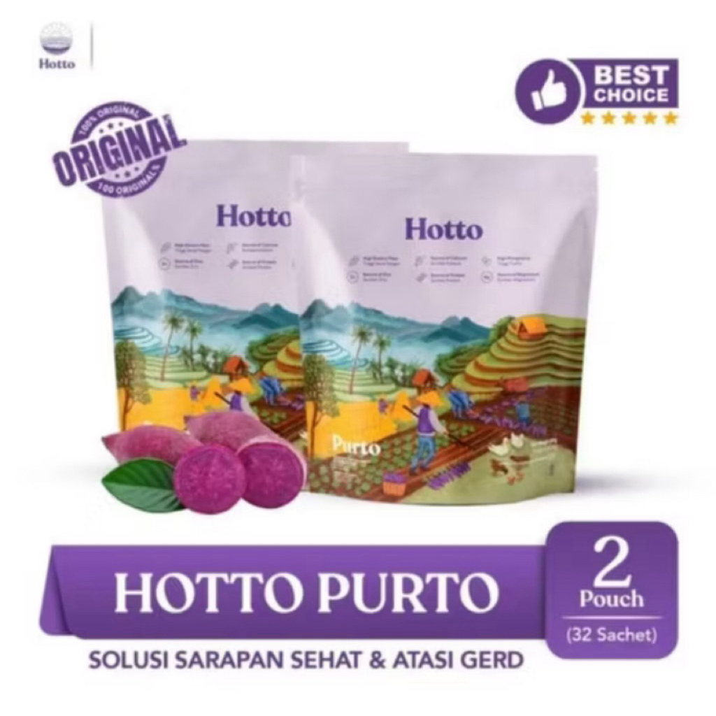 

2 Pouch Hotto Purto 32 Sachet