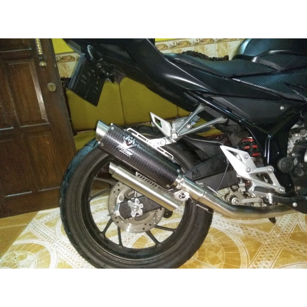 knalpot Ronin Musashi Carbon full system bekas cbr150r