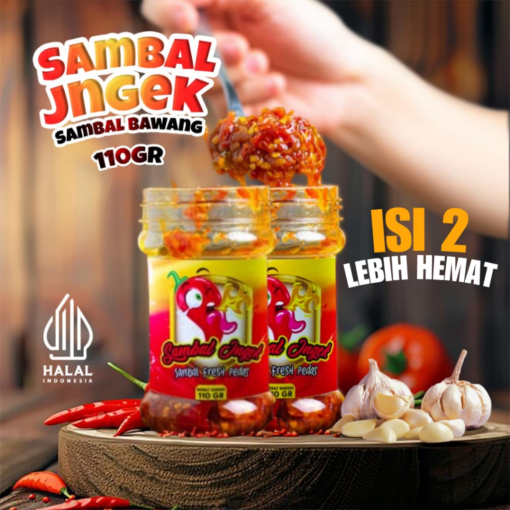 

Sambal bawang pedas jngek isi 2botol termurah