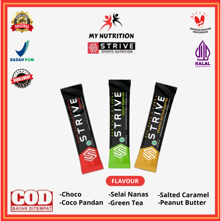 STRIVE - Strive Energy Bar 40 gram - Energy Booster / Energy Bar / Strive Energy Bar