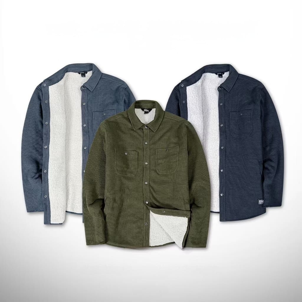 JAKET SHERPA PRIA SHEARLING LINED CORDUROY JACKET BIGSIZE ORIGINAL