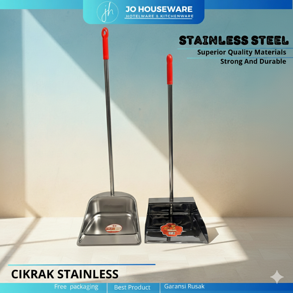 Serokan sampah / Pengki sampah cikrak stainless tebal anti karat P20