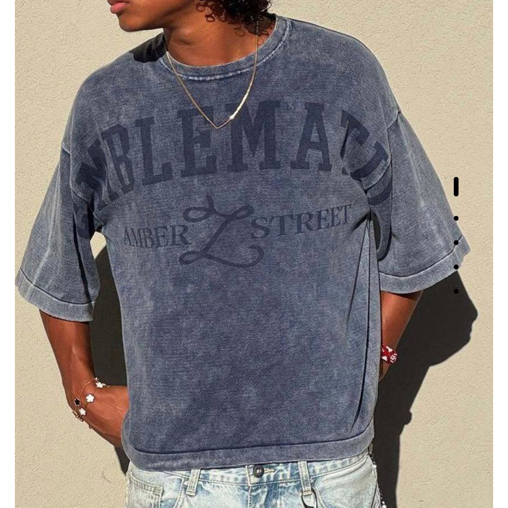 Kaos Cowok Pria Bershka