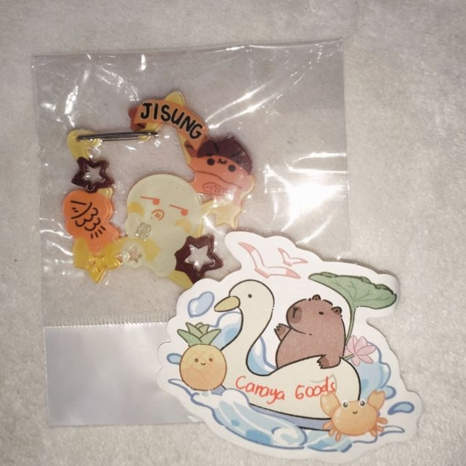 

[CANAYA] Fanmade Carabiner Keychain Jisung Bungeoppang | NCT DREAM | Keyring Holder