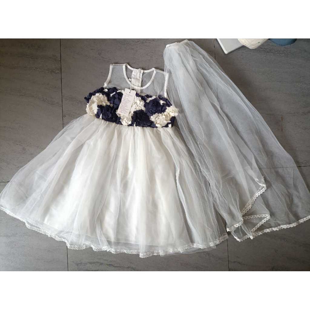 Dress Anak 3-7 tahun | Gaun mewah | Gaun Korea | Siau Ting Ting