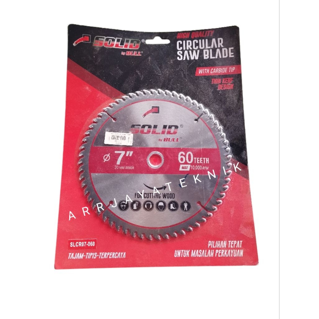 Mata Serkel/Pisau Gergaji/Circularsaw Blade Solid 7"
