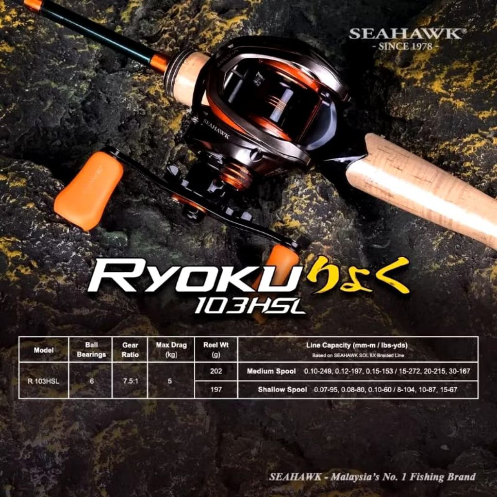 REEL BC SEAHAWK RYOKU (HANYA REEL SAJA)