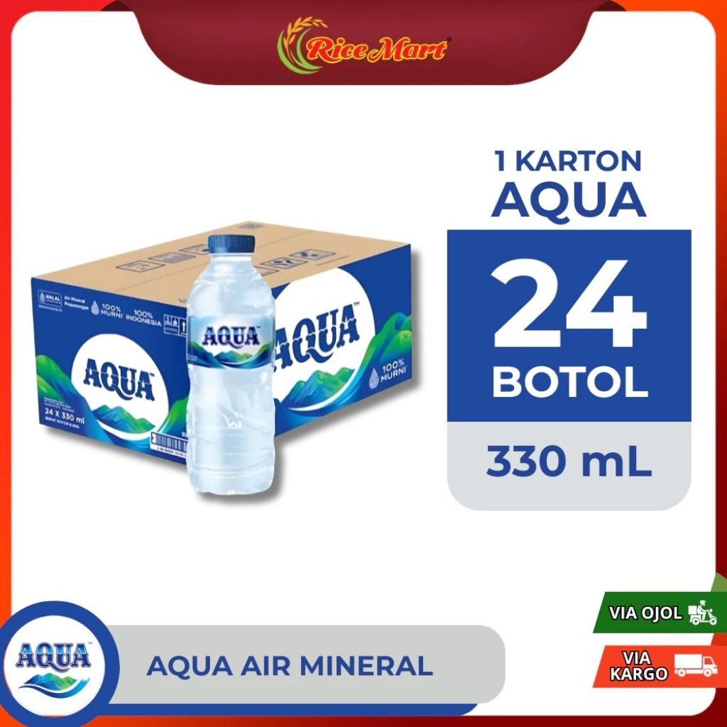 

Aqua Air Mineral 330 ML 1 Dus Isi 24 Pcs Airsehat