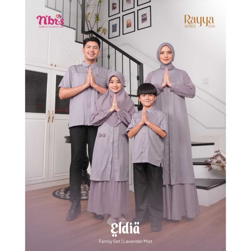 NIBRAS ELDIA LAVENDER SARIMBIT RAYYA 2026 TERBARU
