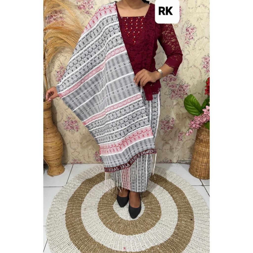 Rok dan selendang pucca Siantar model 2 resleting