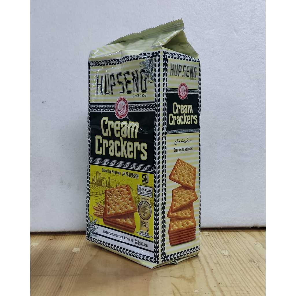 

HUP SENG CREAM CRACKERS 428 GRAM/BISKUIT HUP SENG TAWAR 428 GRAM/ ROTI GABIN HUP SENG 428 GRAM MALAYSIA