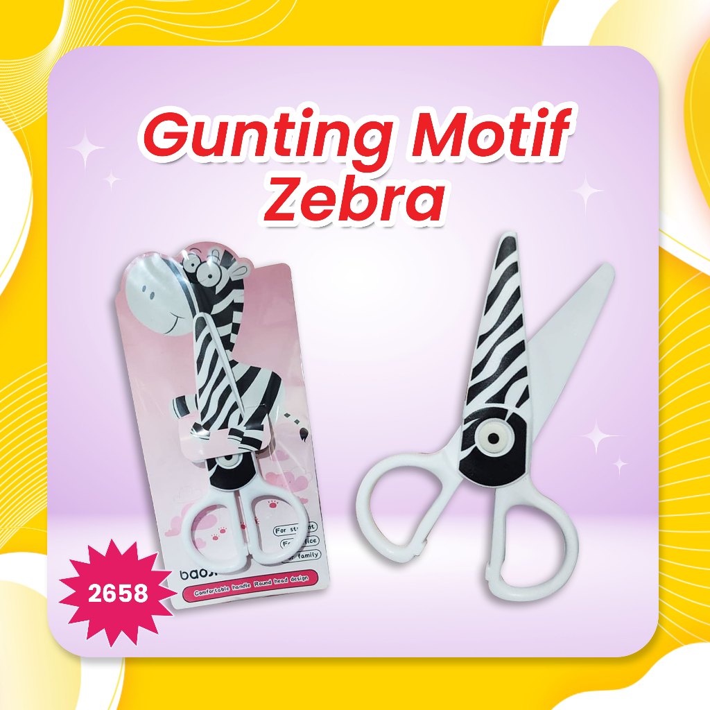 

Gunting Motif Zebra/ Safety Scissors 2658