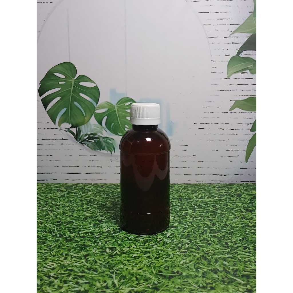 Botol Madu Sano 200 Ml Amber/Botol Plastik Sano 200 ML Amber /Botol Madu Sano 200 ML Tutup Putih ( 2