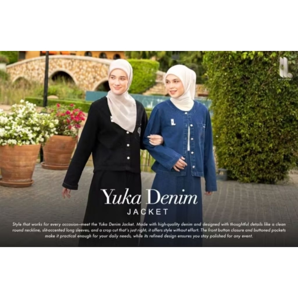 Heylocal Yuka denim jacket / Jastip Heylocal.id / Yuka denim jacket by Heylocal.id