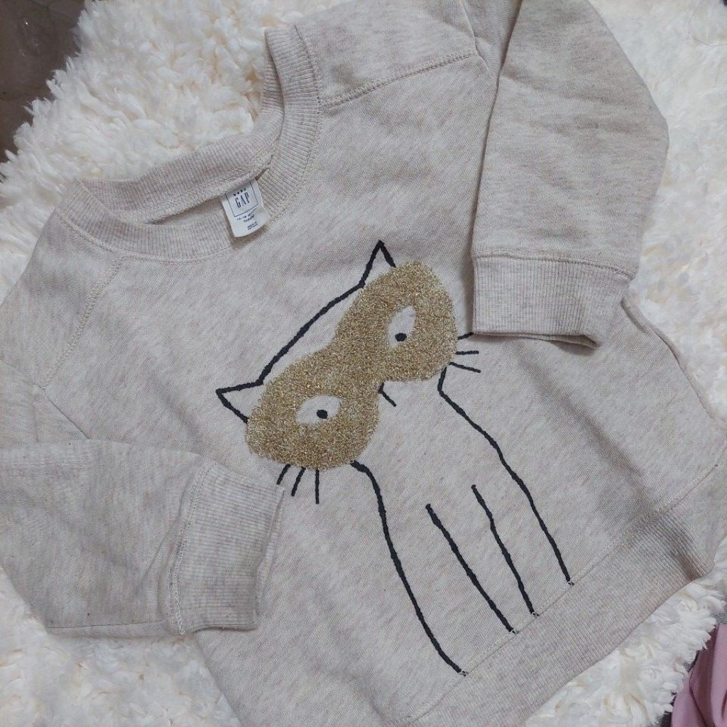 BABY GAP CN CREWNECK KAOS CAT ATASAN BAJU BABY BAYI PL