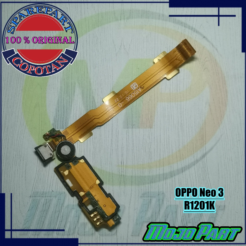 Oppo Neo 5 - R1201 Papan Konektor Cas PCB UI Board Charger Mesin Bawah Original Copotan | Mojo Part