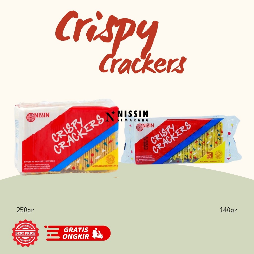 Nissin Crispy Crackers 250 gr