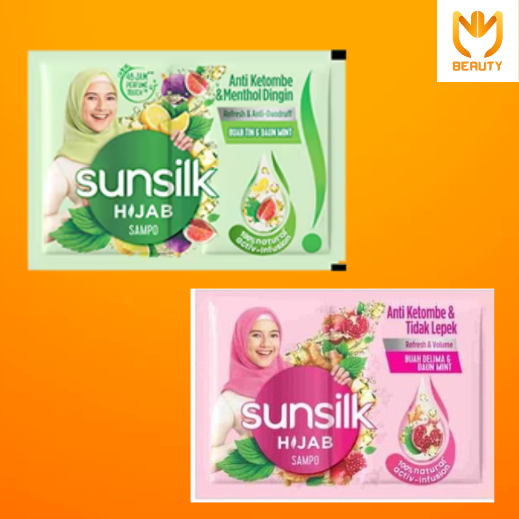 -MMBEAUTYMART- Shampoo Sunsilk Hijab Renceng Delima Segar 10ml x 12 Sachet