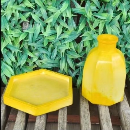 Pot bunga meja minimalis/vas bunga meja kantor/hotel/pot semen